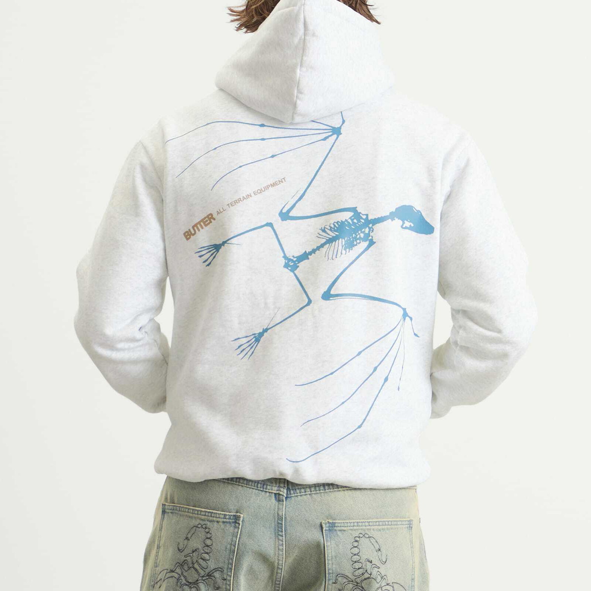 Butter Goods Men's Nocturnal Hoodie in Ash
