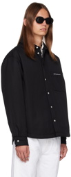 Jacquemus Black Le Raphia 'La Chemise Boulanger' Shirt