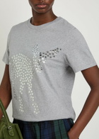 JW Anderson Star-appliquéd Cotton T-shirt Grey