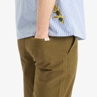 Foret Men's Calm Seersucker Trousers in Army