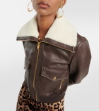 Dolce&Gabbana Cropped faux leather jacket