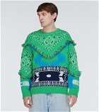 Alanui - Icon Bandana jacquard virgin wool sweater