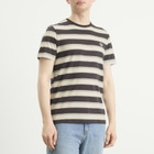 Fred Perry Men's Fine Stripe T-Shirt in Anchor Grey