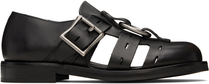 Photo: Martine Rose Black Bondage Belt Sandals
