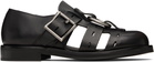 Martine Rose Black Bondage Belt Sandals