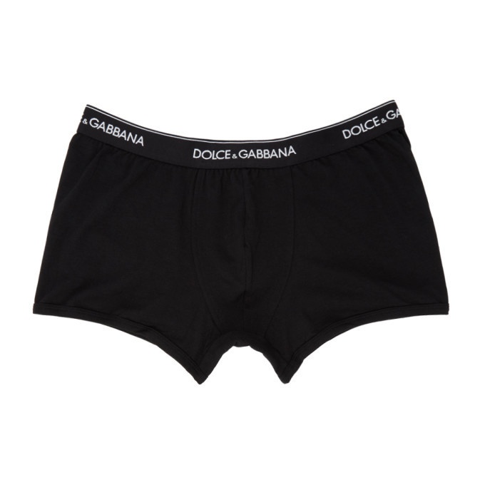 Photo: Dolce and Gabbana Two-Pack Black Boxer Briefs