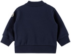 Moncler Enfant Baby Navy Paneled Down Cardigan