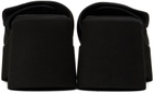 Courrèges Black Scuba Wave Platform Sandals