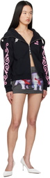 Ashley Williams Black Happy Manga Butterfly Hoodie
