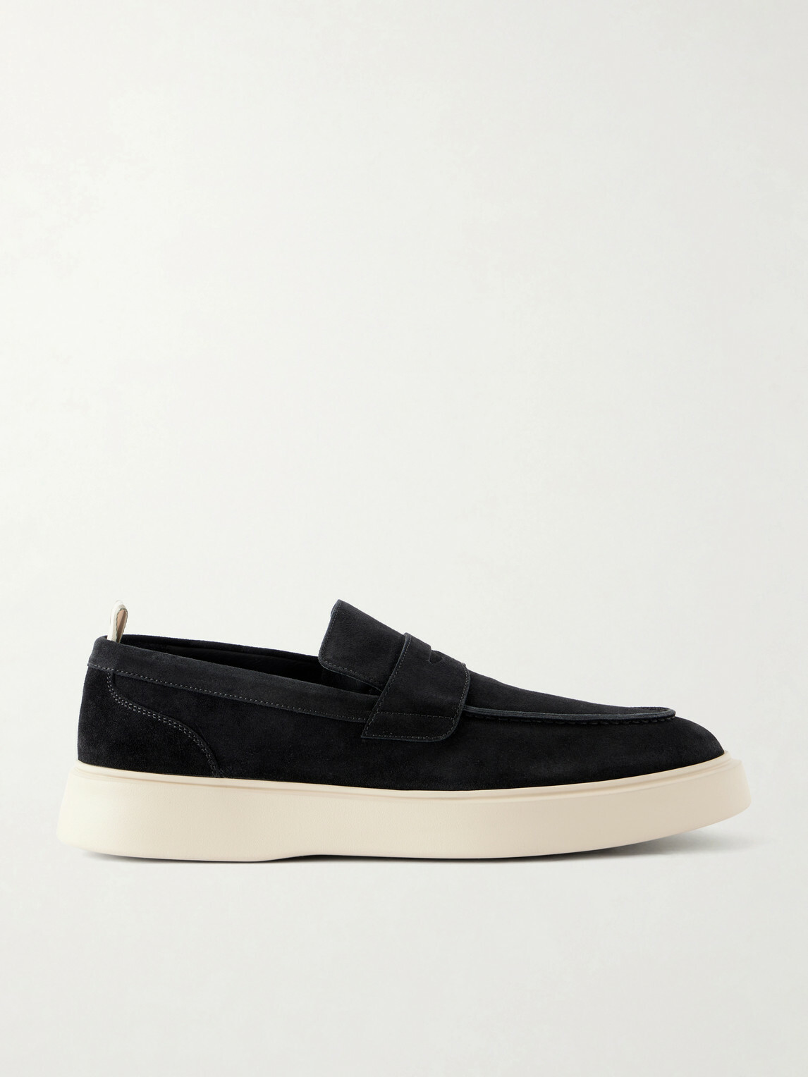 Officine Creative - Frame 001 Suede Penny Loafers - Black