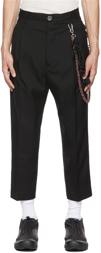 Photo: Song for the Mute Black Pleated Tapered Trousers