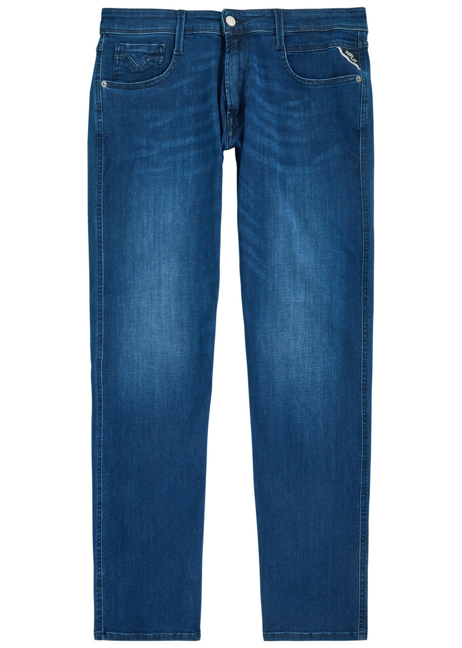 Replay Anbass Slim-leg Jeans Dark Blue