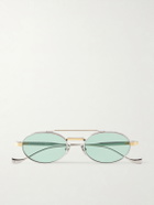 Cutler and Gross - 1427 Round-Frame Silver-Tone Sunglasses