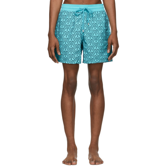 Photo: Vilebrequin Blue Ancre de Chine Moorea Swim Shorts