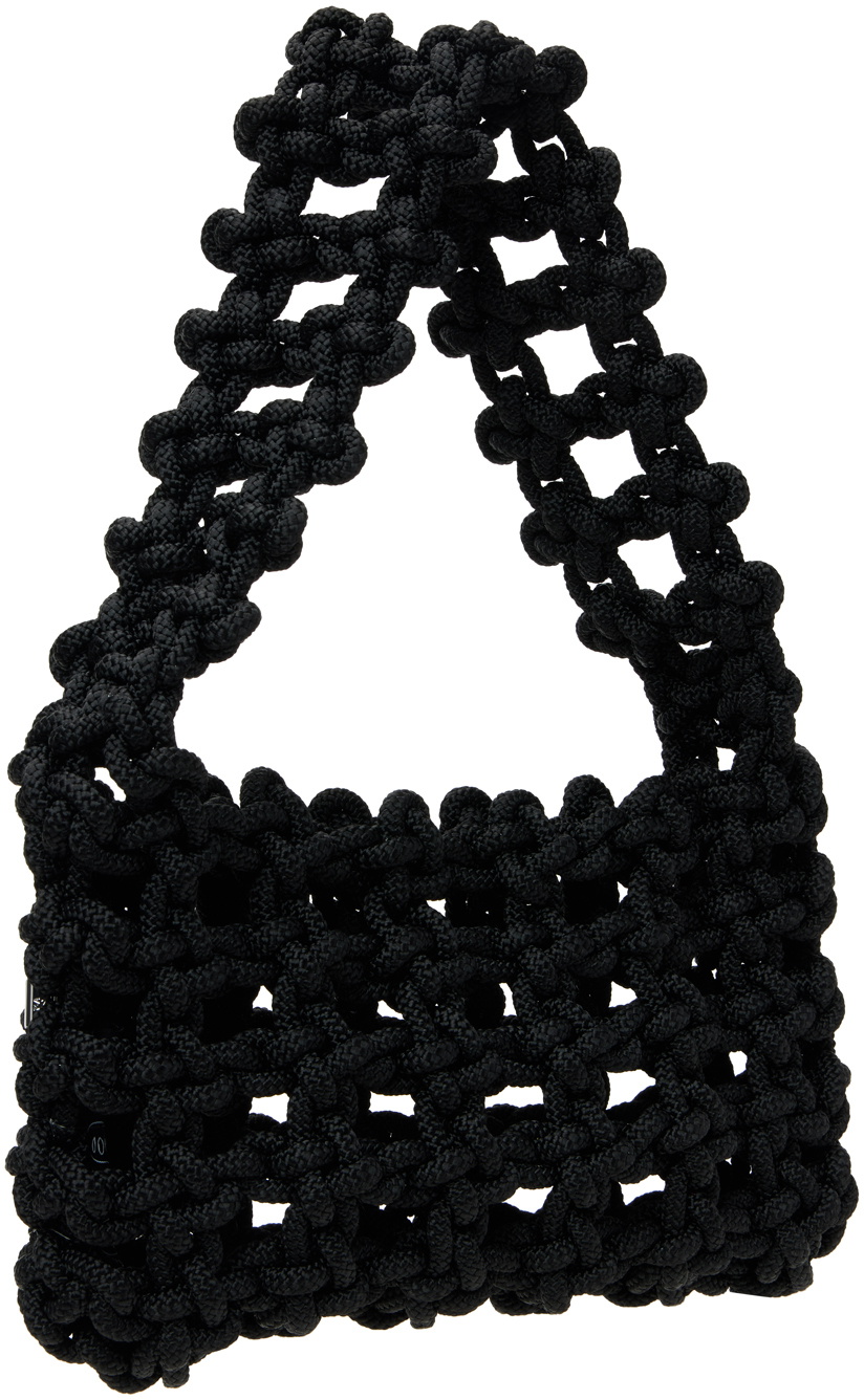 KARA Black Knot Armpit Tote