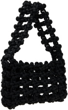 KARA Black Knot Armpit Tote