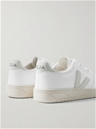 Veja - V-10 Vegan Suede-Trimmed Faux Leather Sneakers - White