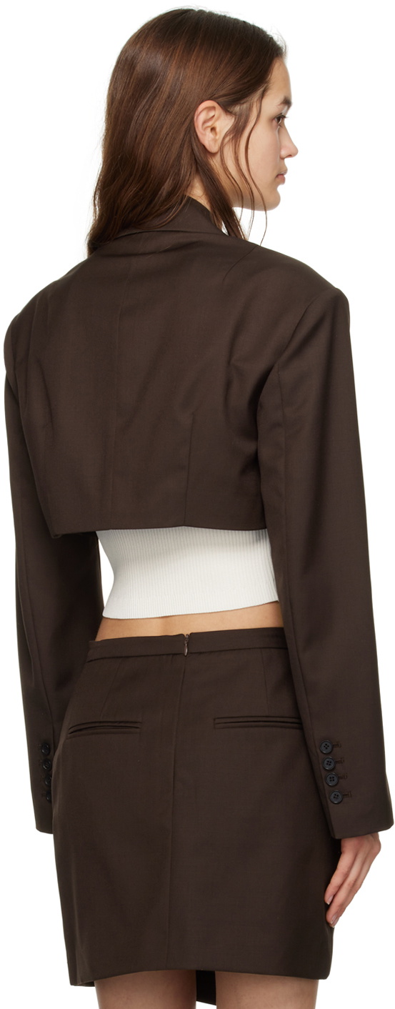 DRAE Brown Cropped Blazer