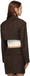 DRAE Brown Cropped Blazer