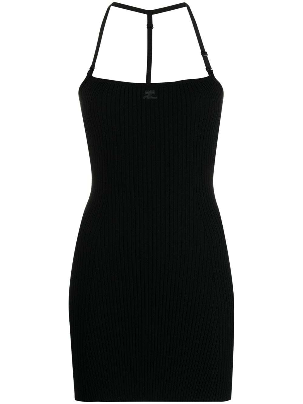 COURRÈGES - Logo Ribbed Mini Dres Courreges