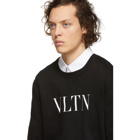 Valentino Black VLTN Logo Sweatshirt