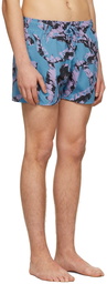 Hugo Blue Polyester Swim Shorts