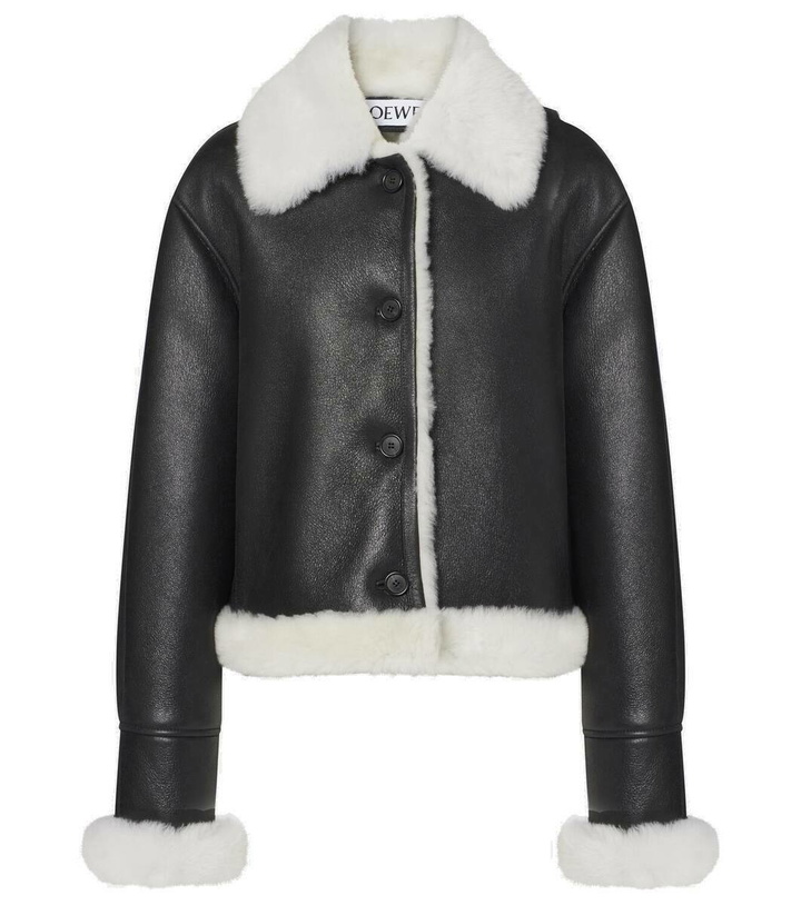 Photo: Loewe Shearling-lined leather jacket