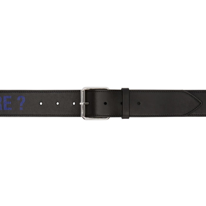 Photo: Raf Simons Black Any Way Out Of This Nightmare Belt