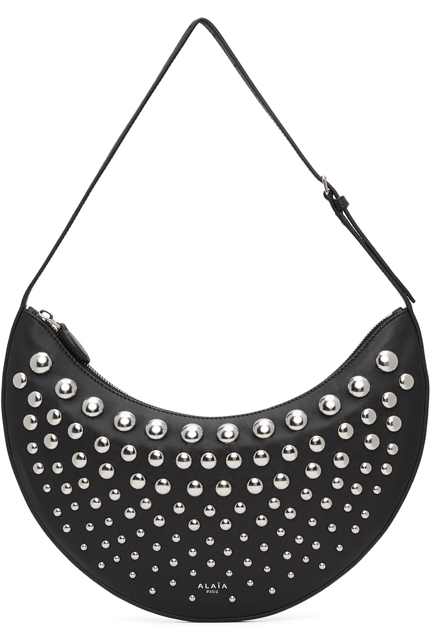 Black studded cheap shoulder bag