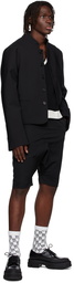 We11done Black Polyester Blazer