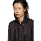 Comme des Garcons Shirt Black Cupro Shirt