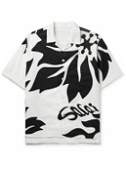 Sacai - Camp-Collar Appliquéd Poplin Shirt - White