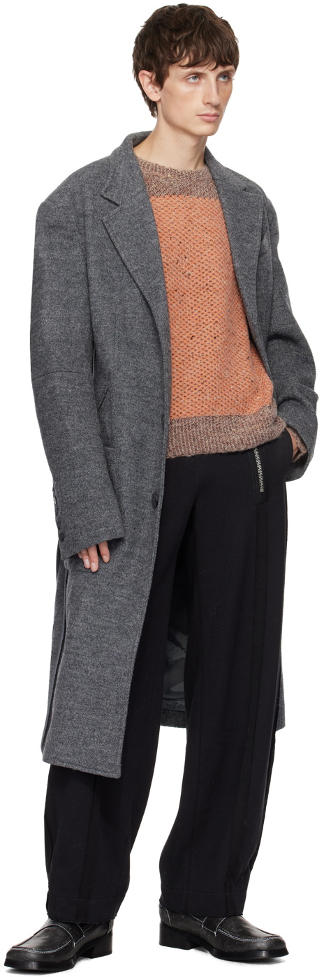 Eckhaus Latta Orange Garden Sweater