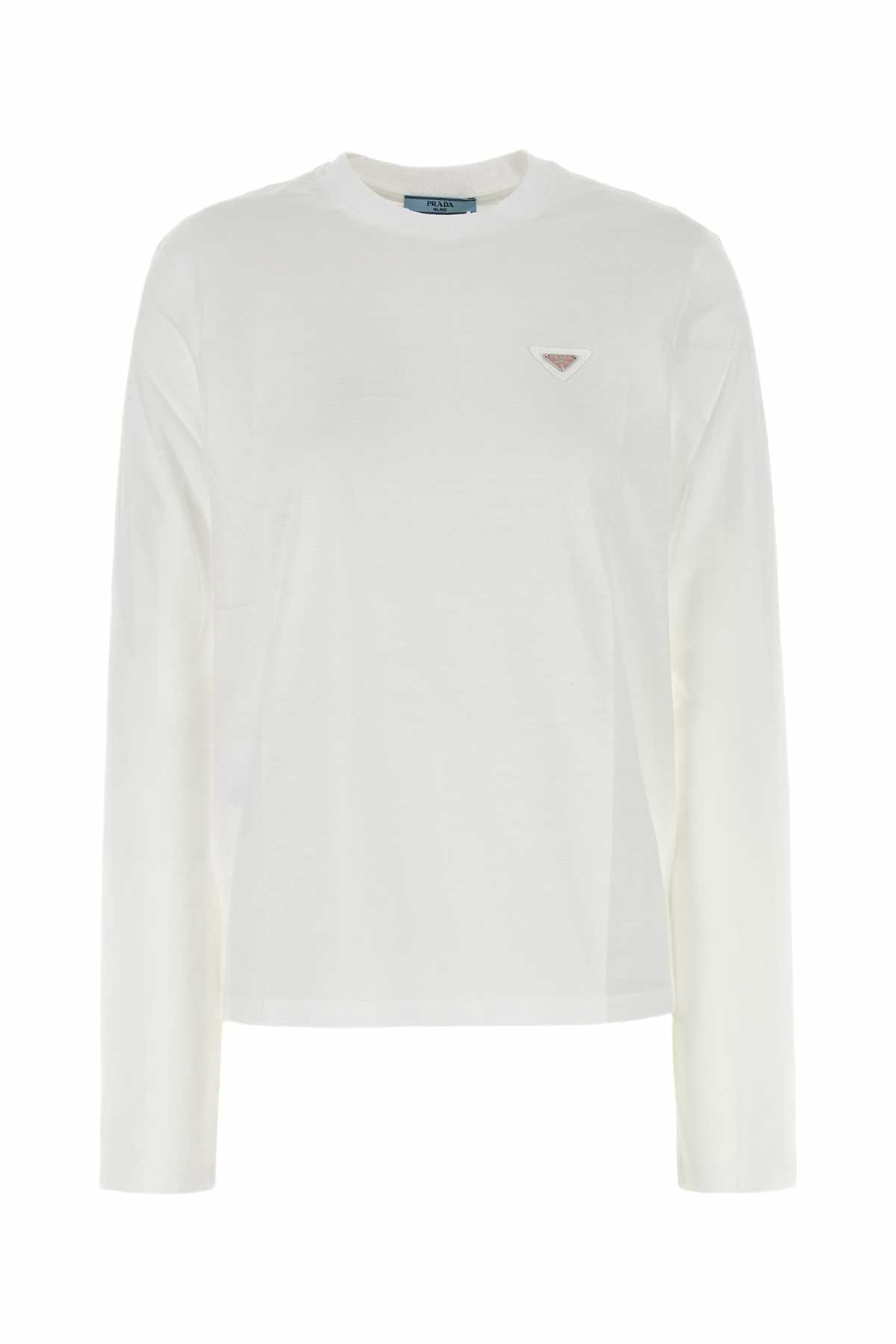 Prada Khaki Lyocell Blend Oversize T-shirt Prada