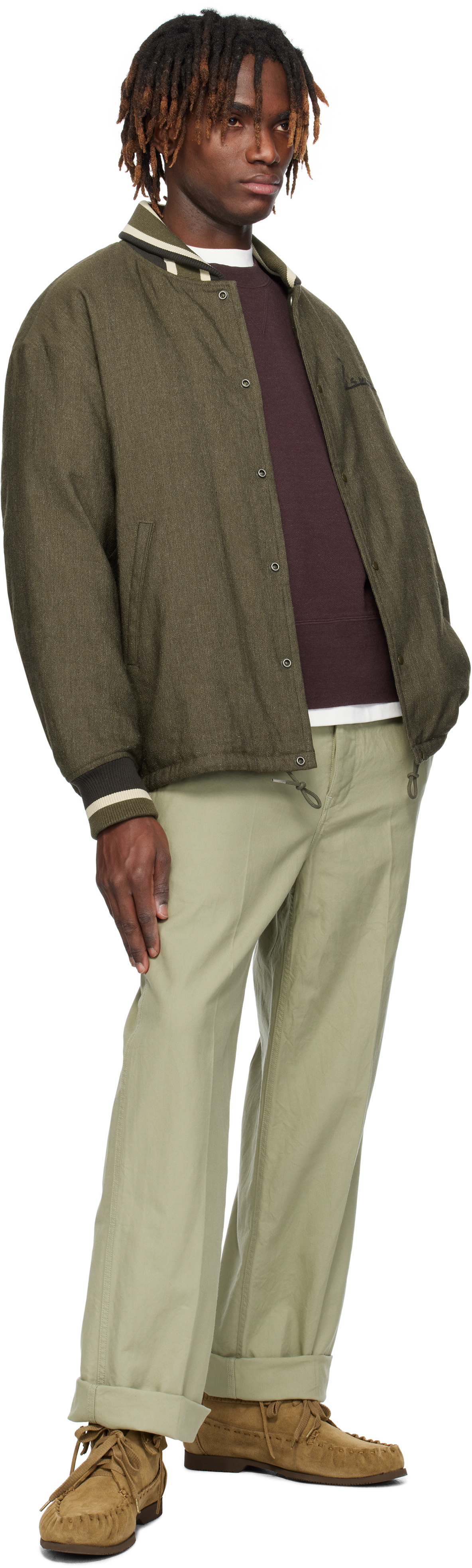 visvim Khaki Hobbs Wool Down Bomber Jacket