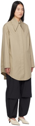 Jil Sander Khaki Oversized Shirt