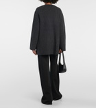 Toteme Oversized rib-knit wool cardigan