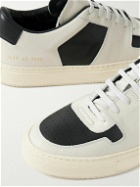 Common Projects - Decades Two-Tone Leather Sneakers - White