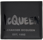 Alexander McQueen Black Graffiti Wallet