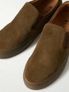 Mr P. - Regenerated Suede by evolo® Slip-On Sneakers - Brown