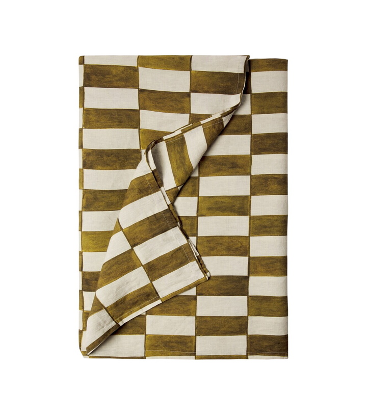 Photo: Once Milano Checked linen tablecloth