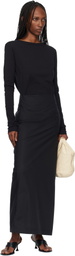 OUR LEGACY Black Twisted Maxi Dress