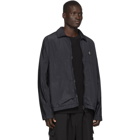 Stone Island Navy Nylon Metal Watro Ripstop Jacket