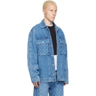 Marine Serre Blue Denim Trucker Jacket