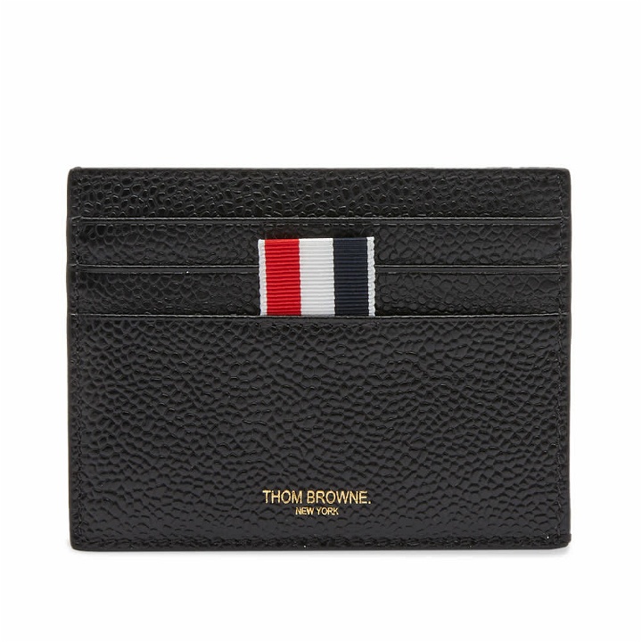 Photo: Thom Browne Men's Note Compartment Card Holder in Black