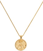 Ernest W. Baker Gold EWB Rose Necklace