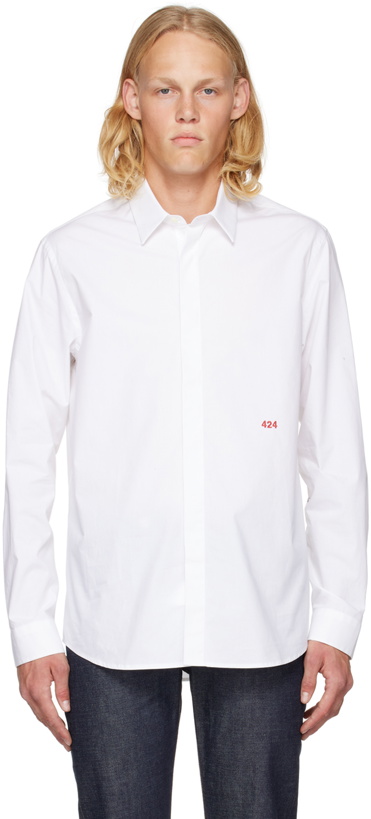 Photo: 424 White Embroidered Shirt