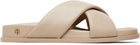 ANINE BING Beige Emi Slides