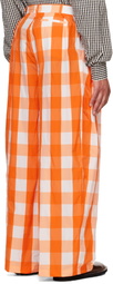 Walter Van Beirendonck Orange Sun Trousers