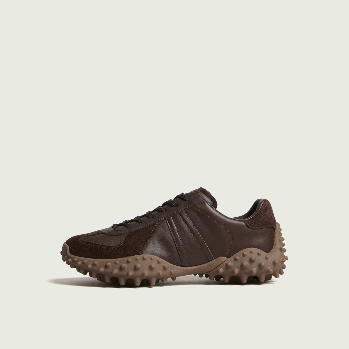 Eytys Men's Aria Retro Sole Sneaker in Espresso Leather